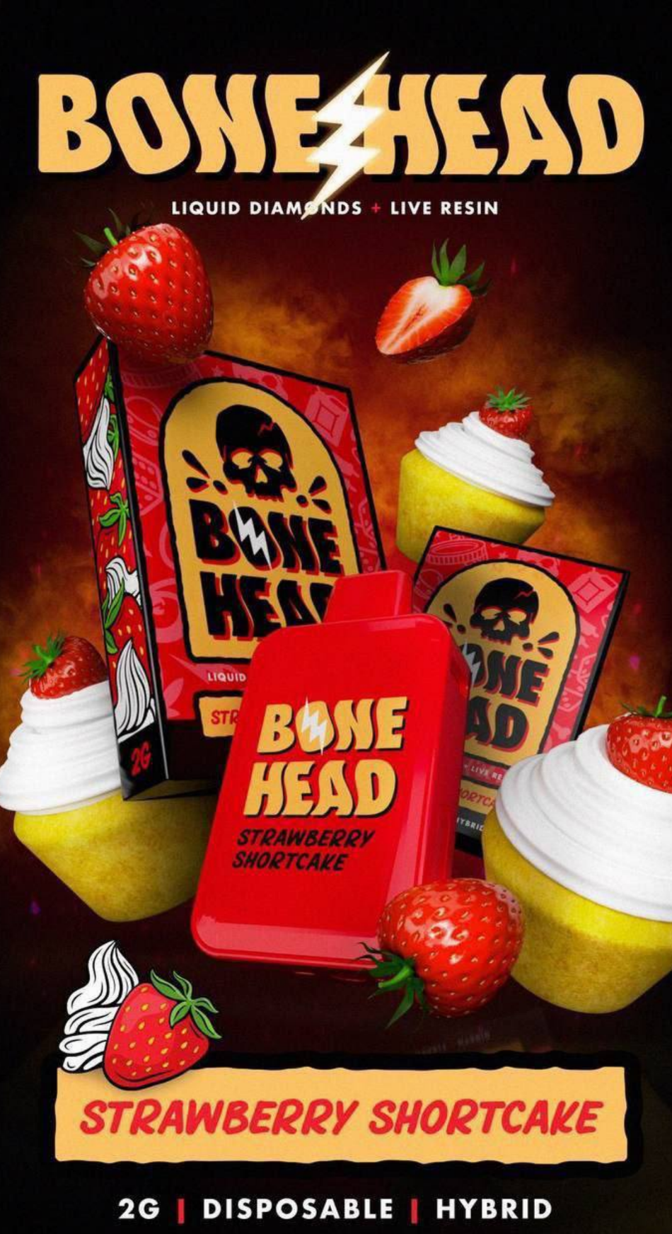 Bone Head strawberry shortcake