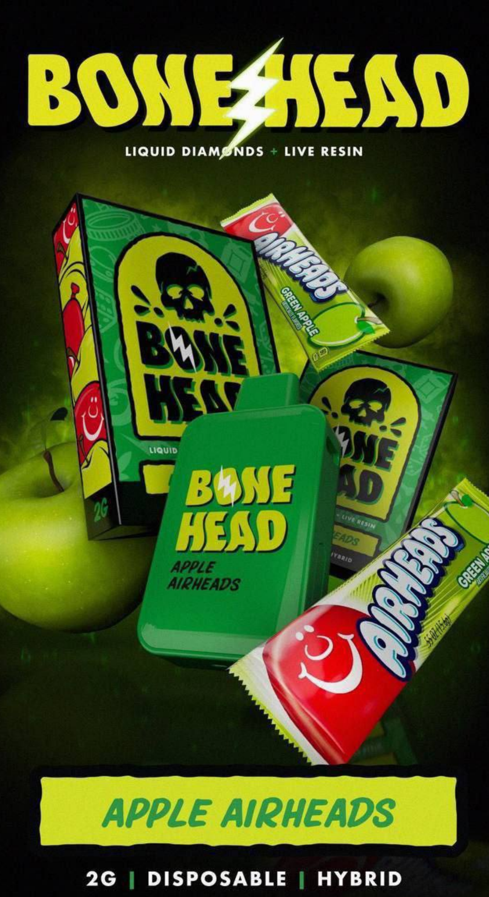 Bone Head Apple Airheads